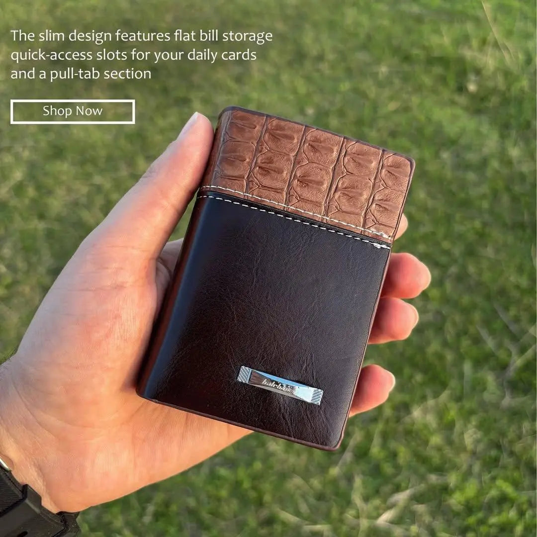 Men’s Premium Leather Wallet – Slim Stylish Durable Multicolor Pocket-Friendly Design